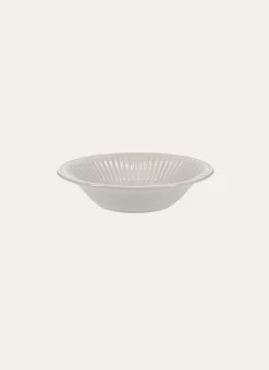 ASSIETTE CREUSE EN FAÏENCE IVOIRE