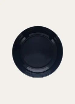 ASSIETTE CREUSE EN GRÈS MARINE