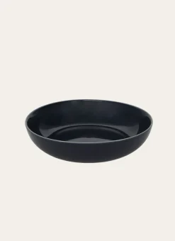ASSIETTE CREUSE EN GRÈS MARINE