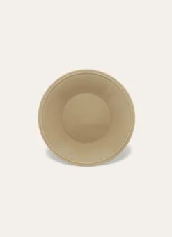 ASSIETTE À DESSERT EN FAÏENCE BEIGE