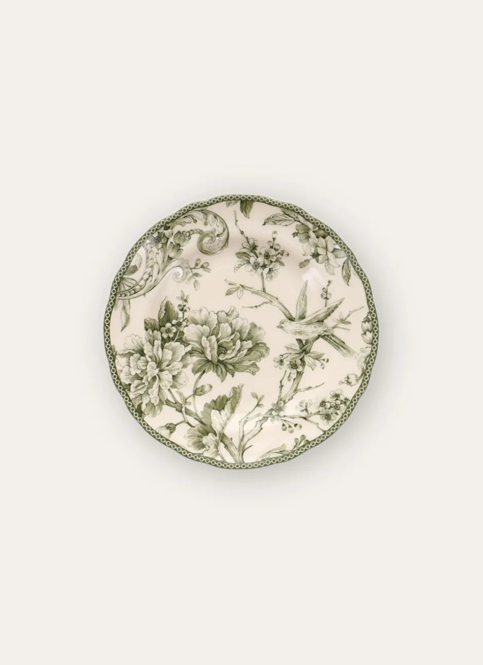 ASSIETTE À DESSERT EN GRÈS ADELAÏDE OLIVE
