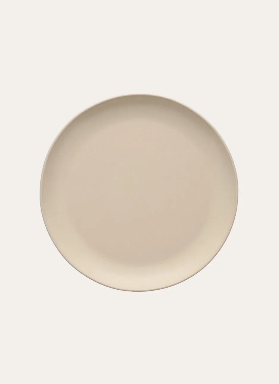 ASSIETTE À DESSERT EN GRÈS RÉACTIF CRÈME