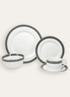 ASSIETTE À DESSERT EN PORCELAINE SONGE Noir