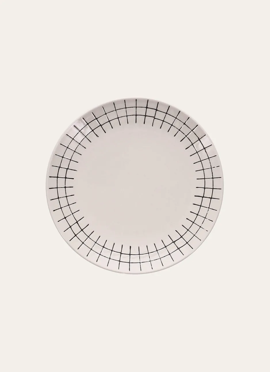 ASSIETTE À DESSERT GEOM CRÈME