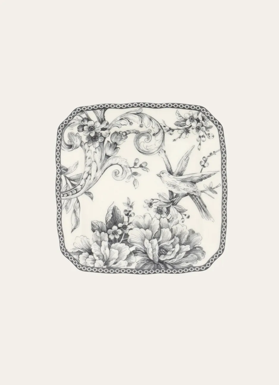 ASSIETTE À PAIN EN GRÈS ADELAÏDE GRIS
