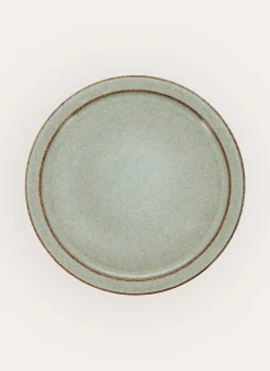 ASSIETTE PLATE EN GRÈS GARANCE GENÉVRIER