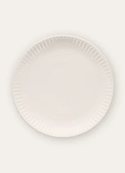 ASSIETTE PLATE EN PORCELAINE BLANC