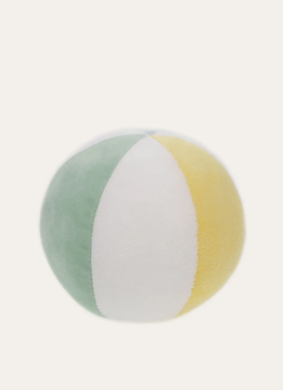 BALLON EN TISSU AVEC GRELOT MULTICOLORE