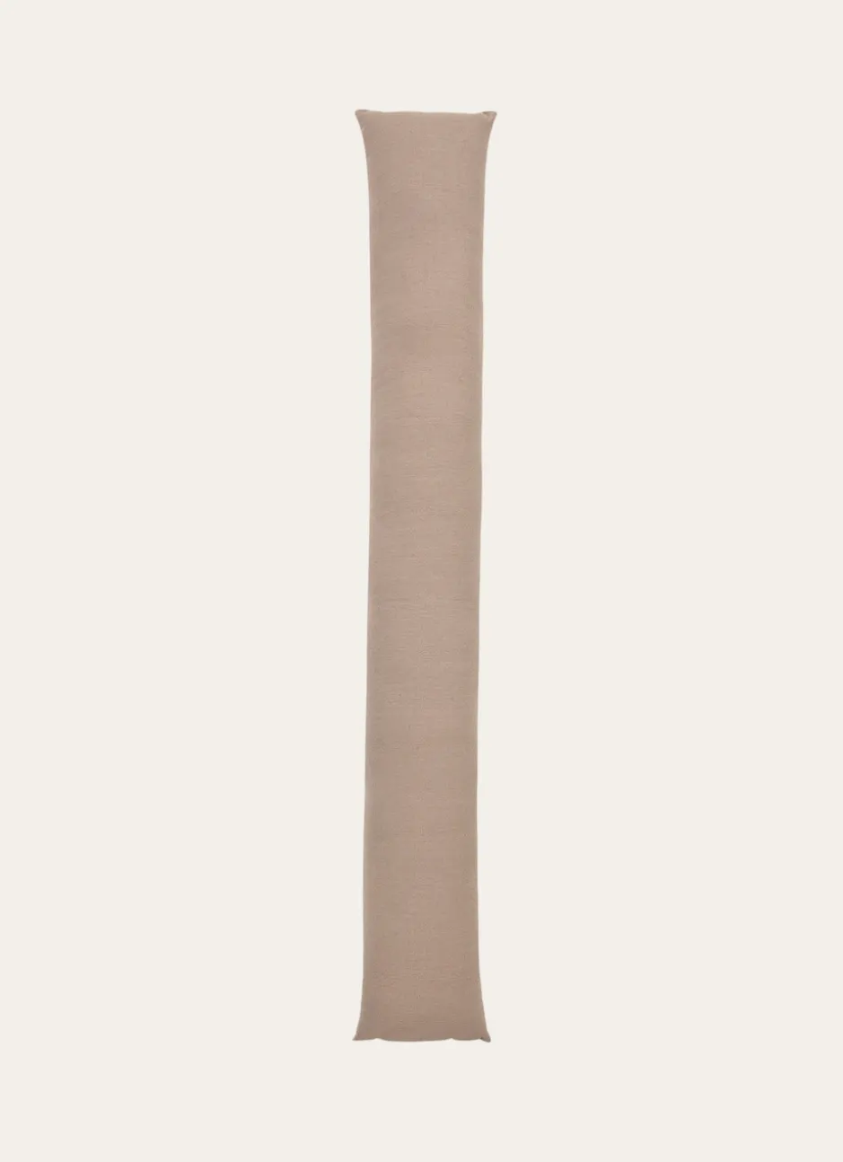 BAS DE PORTE UNI EN COTON TAUPE