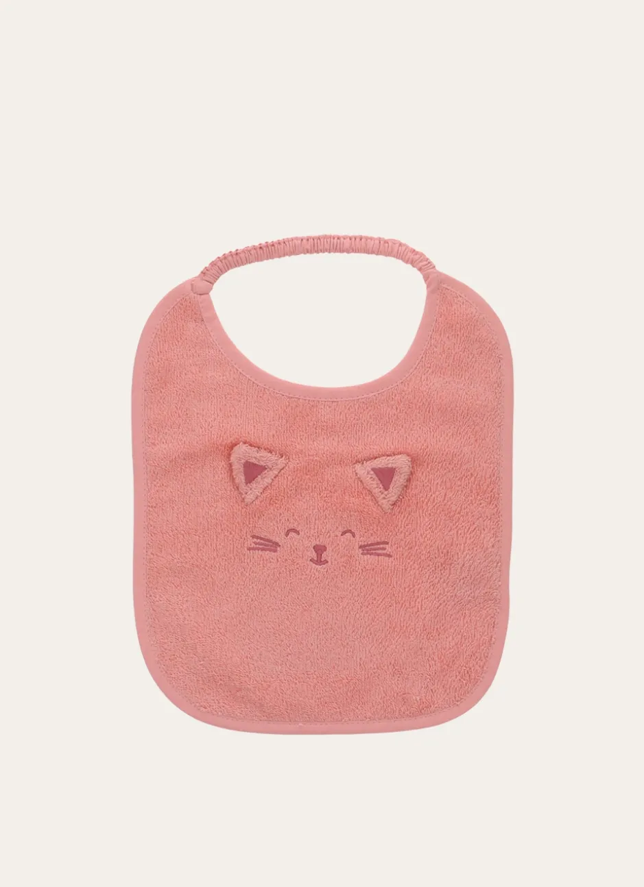 BAVOIR EN ÉPONGE TÊTE DE CHAT ROSE