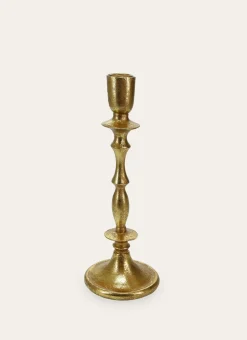 BOUGEOIR FLAMBEAU STYLE ANCIEN DORE