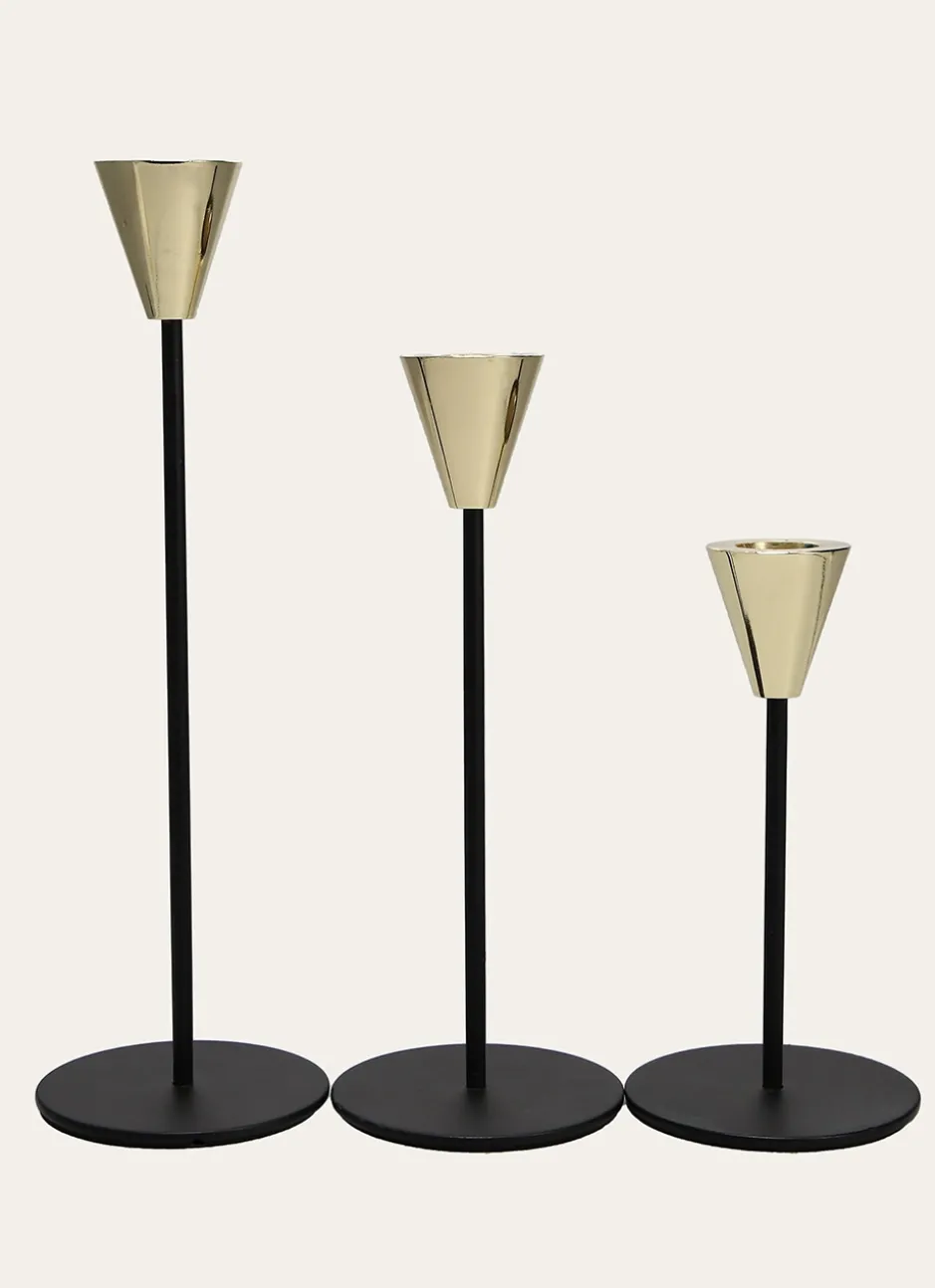 BOUGEOIR MÉTAL Noir