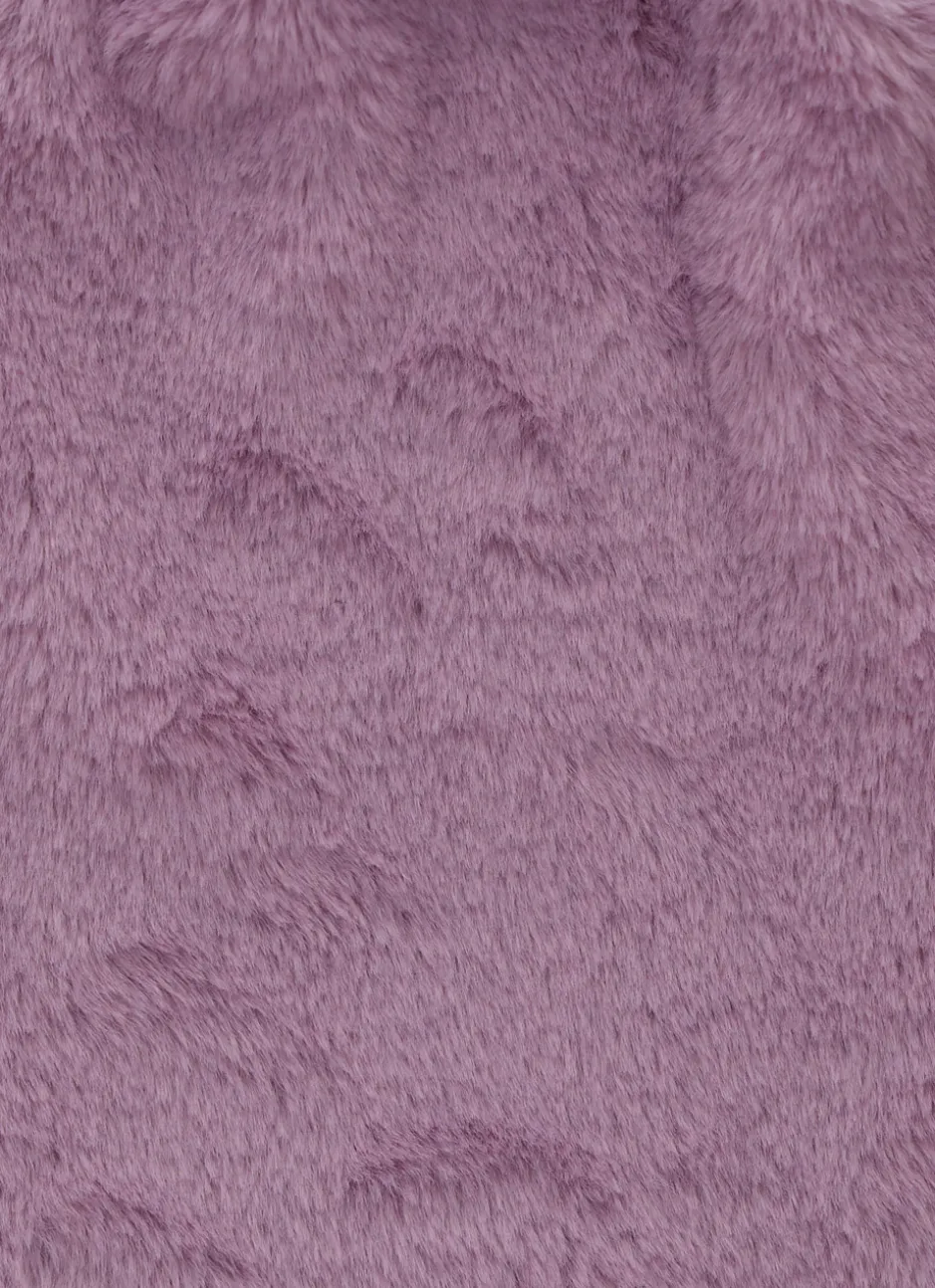 BOUILLOTTE EFFET FOURRURE VIOLET