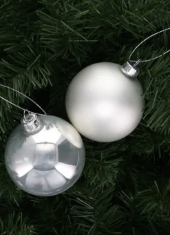 BOULE EFFET BRILLANT ET MAT (MODÈLE ALÉATOIRE) BLANC