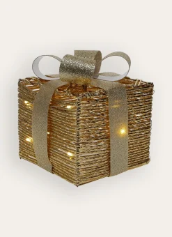CADEAU LUMINEUX À POSER DORÉ