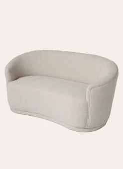 CANAPÉ ARRONDI SANS PIEDS BEIGE