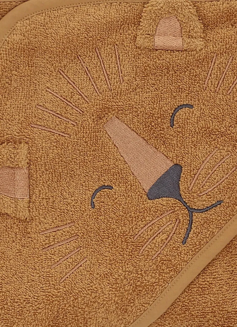 CAPE COTON ÉPONGE TÊTE DE LION AVEC OREILLES 360GR OCRE