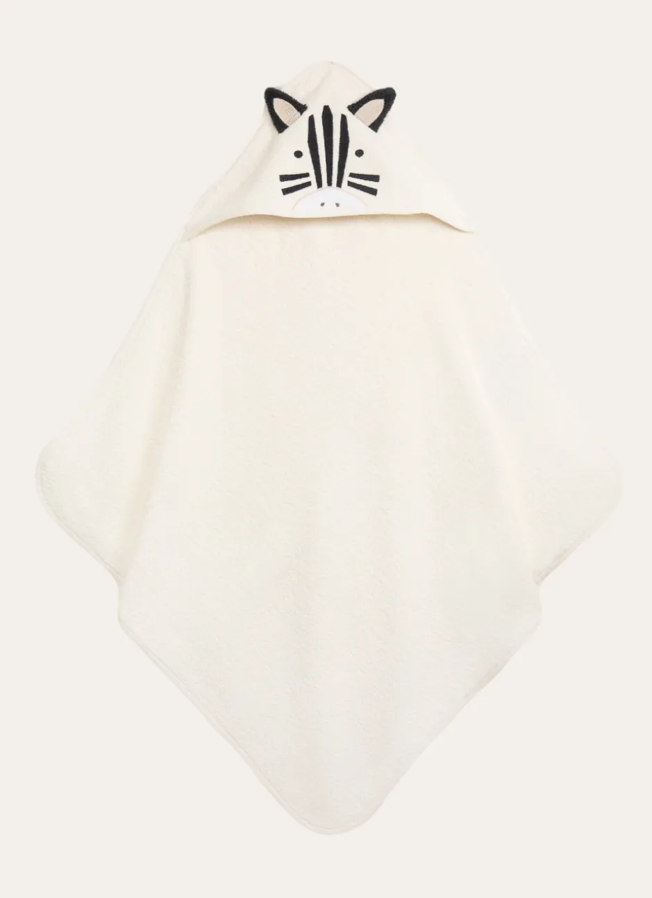 CAPE DE BAIN ZEBRE BLANC