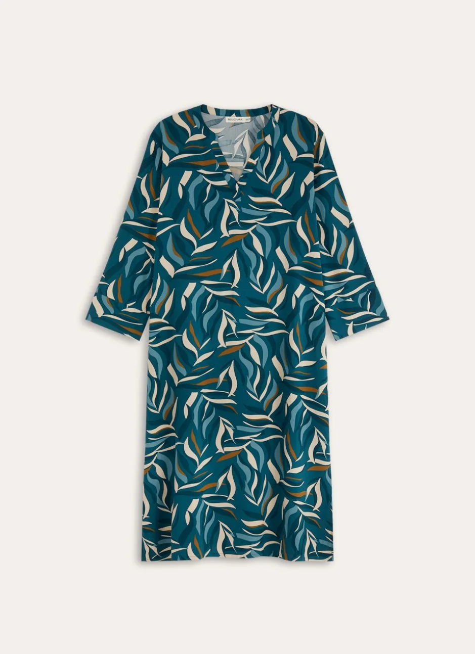 CHEMISE DE NUIT EN VISCOSE CLEM vert