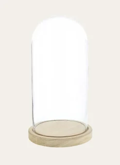CLOCHE DÉCORATIVE EN VERRE NATUREL/TRANSPARENT