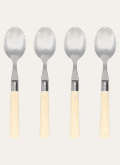 COFFRET DE 4 CUILLERES A SOUPE CREME