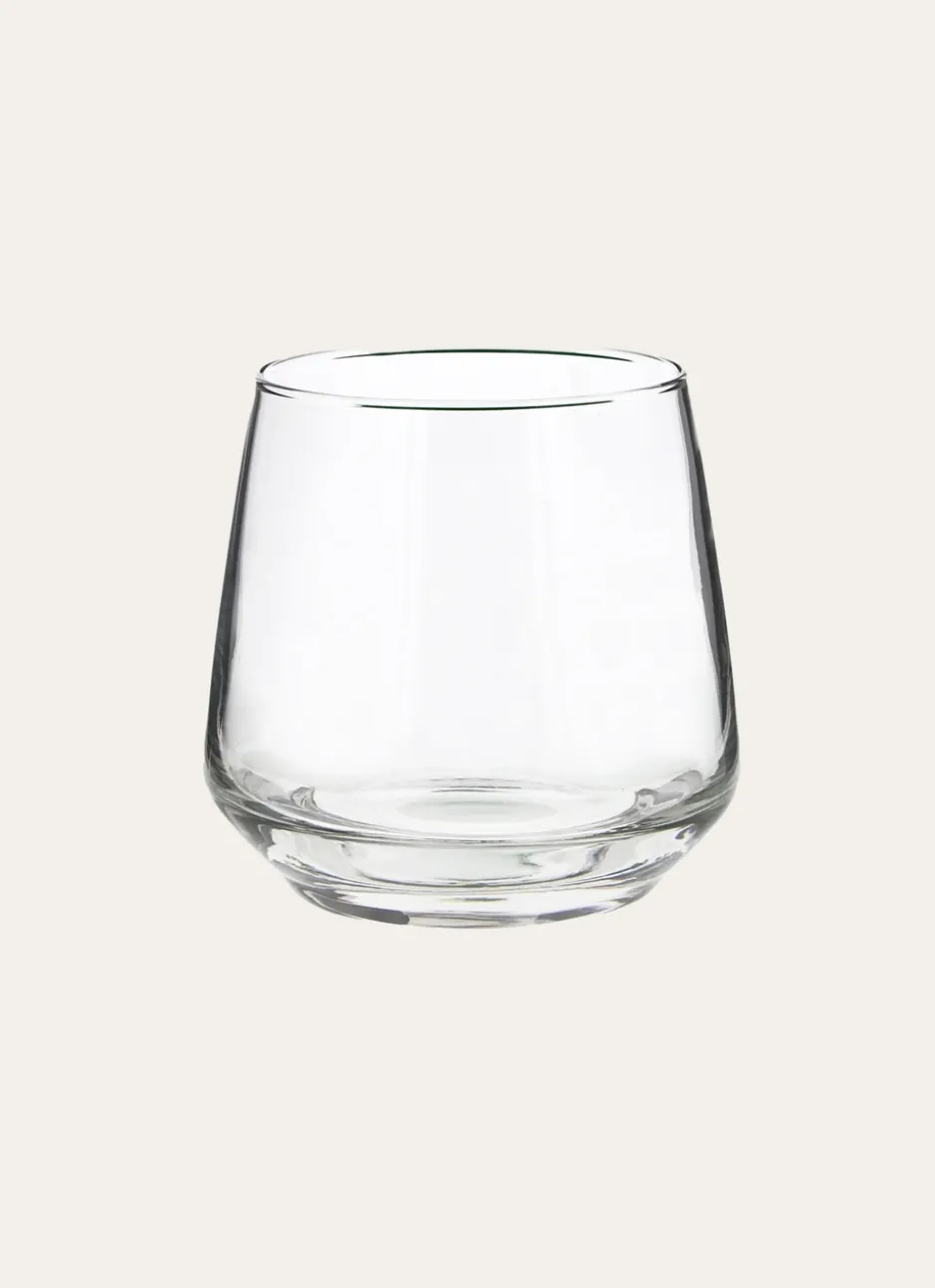 COFFRET DE 6 GOBELETS TRAPEZE EN VERRE TRANSPARENT