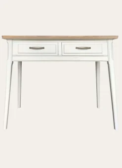 CONSOLE 2 TIROIRS BLANC