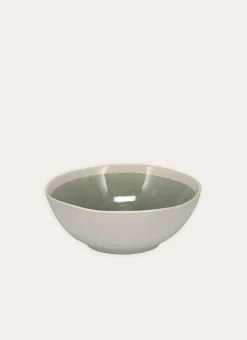 COUPELLE EN GRÈS RÉACTIF VERT DE GRIS