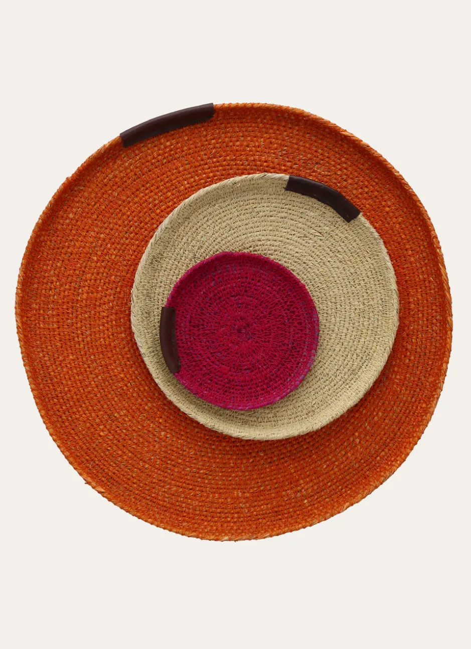 COUPELLE RONDE EN FIBRES NATURELLES PETIT FORMAT VIOLET AMÉTHYSTE