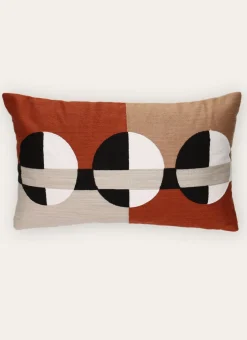 COUSSIN BRODERIE GÉOMÉTRIQUE AGATHE MULTICOLORE