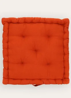 COUSSIN DE SOL EN COTON TERRACOTTA