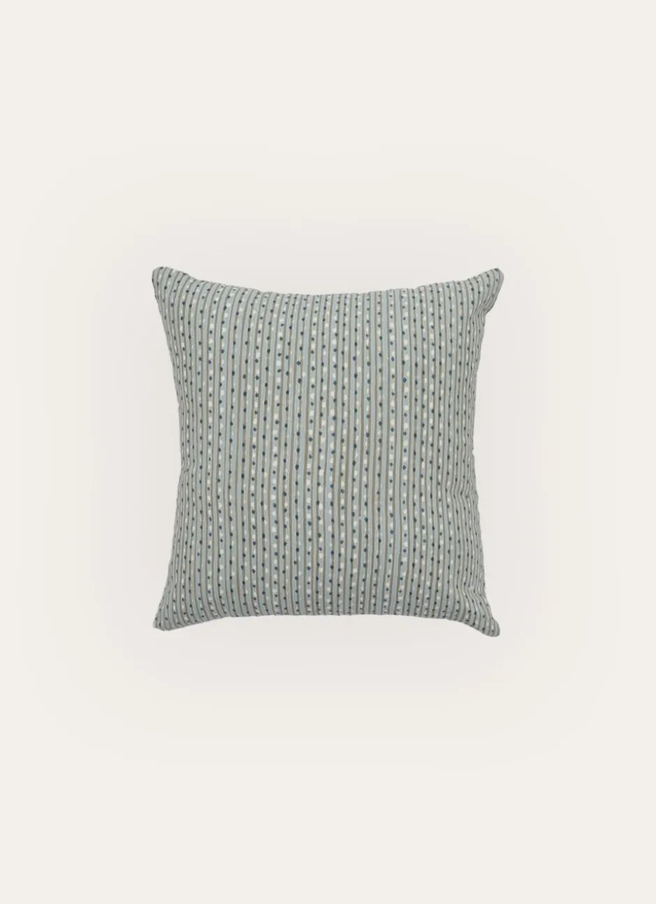 COUSSIN IMPRIMÉ MICRO MOTIFS POIS - CARRÉ BLEU