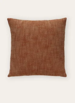 COUSSIN À MOTIF CHEVRONS CARAMEL