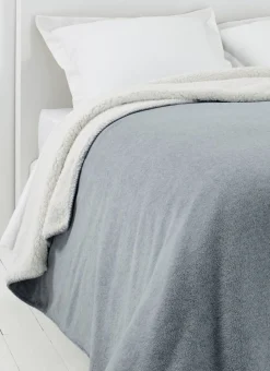 COUVERTURE DOUBLE FACE TRÈS CHAUDE - 540GR GRIS