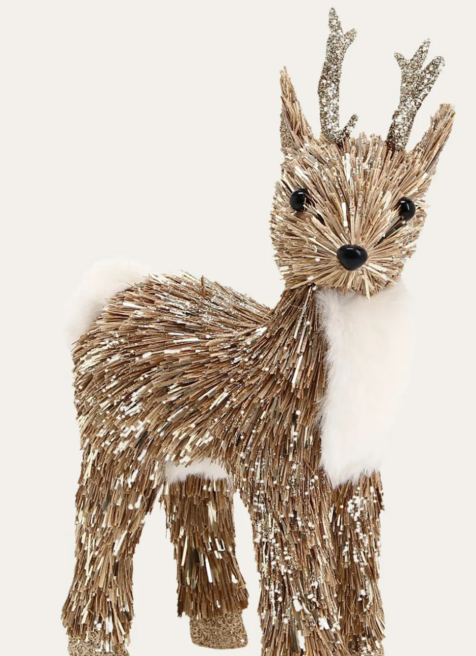 DÉCORATION DE NOËL FAON DORÉ