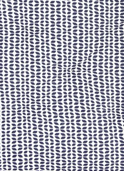 DESSUS DE CHAISE EN COTON IMPRIMÉ MINI MOTIFS MARINE