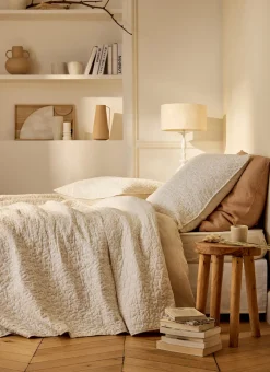DESSUS DE LIT MATELASSÉ DOMITILLE ÉCRU
