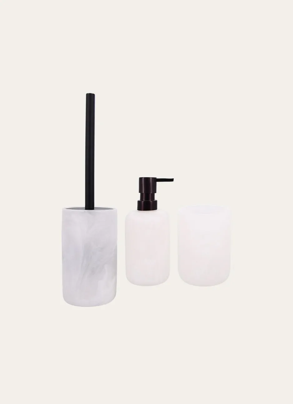 DISTRIBUTEUR DE SAVON EFFET MARBRE BLANC