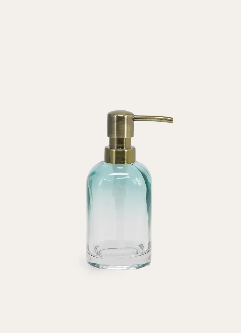 DISTRIBUTEUR DE SAVON EN VERRE DÉGRADÉ ORPHÉE BLEU/VERT