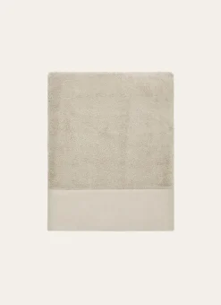 DRAP DE BAIN COTON MOELLEUX ZÉRO TORSION GREGE