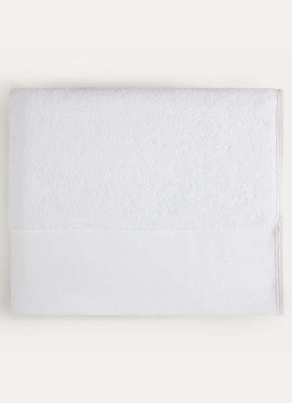 DRAP DE BAIN COTON MOELLEUX ZÉRO TORSION BLANC