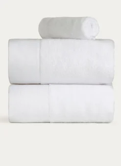 DRAP DE BAIN COTON MOELLEUX ZÉRO TORSION BLANC