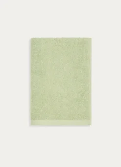 DRAP DE BAIN EN COTON UNI BASIL VERT