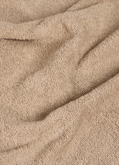 DRAP DE BAIN EN COTON UNI BASIL BEIGE FONCÉ