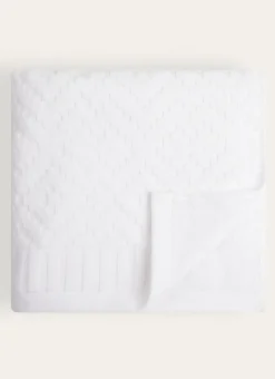 DRAP DE BAIN EN JACQUARD BLANC