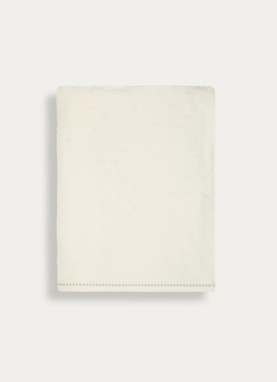 DRAP DE BAIN JACQUARD UNI ECRU