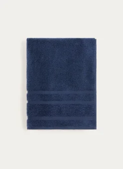 DRAP DE BAIN MOELLEUX LITEAU RAFFINÉ MARINE