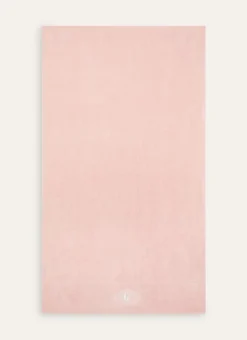 DRAP DE BAIN VELOURS EN COTON BRODERIE 500GR ROSE