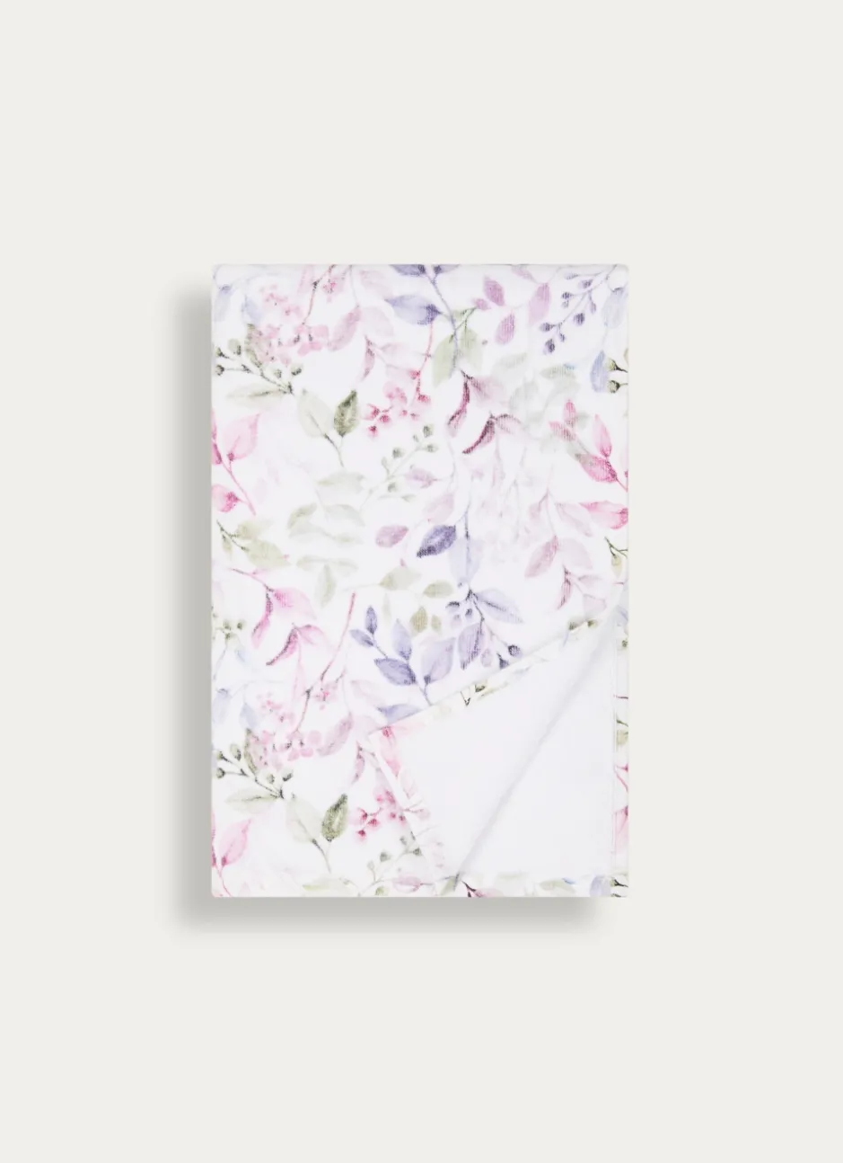 DRAP DE DOUCHE EN EN VELOURS IMPRIMÉ MULTICOLORE