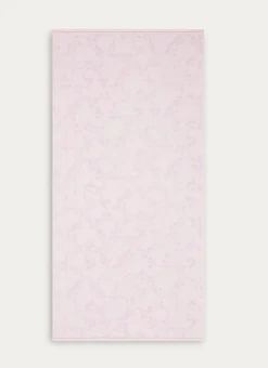 DRAP DE DOUCHE JACQUARD UNI ROSE